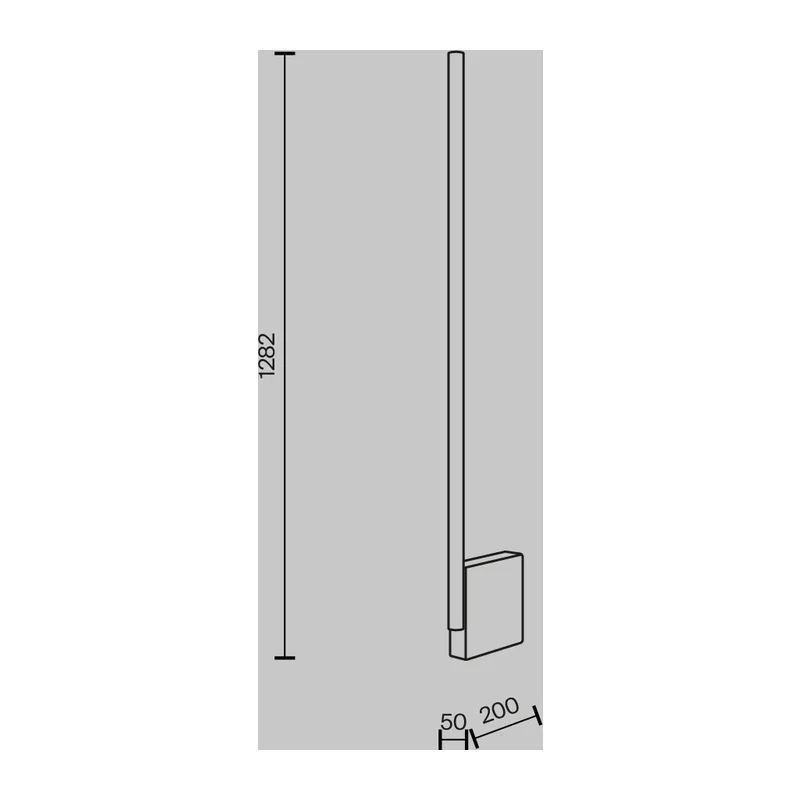 Напольный светильник (торшер) Монолит / Solid 3000К 24Вт Maytoni MOD277FL-L24GR3K 14