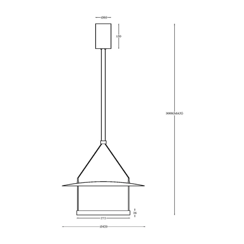 Подвесной светильник Атмосфера / Ambience 3000К 23Вт Maytoni MOD280PL-L23B3K 9