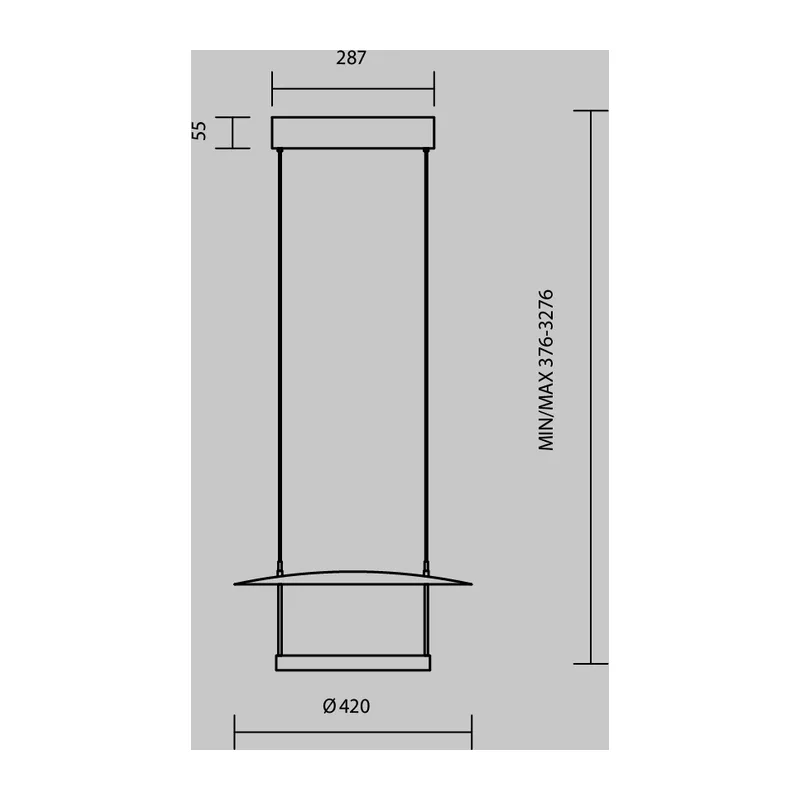 Подвесной светильник Атмосфера / Ambience 3000К 23Вт Maytoni MOD280PL-L23B3K1 7