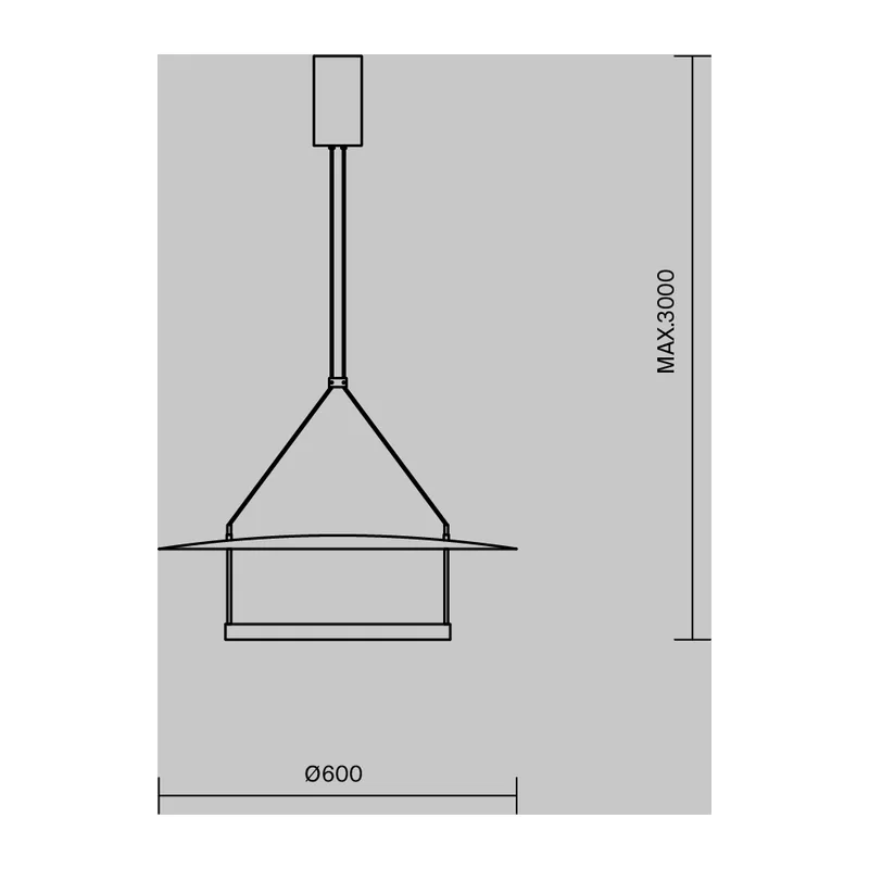 Подвесной светильник Атмосфера / Ambience 3000К 30Вт Maytoni MOD280PL-L30B3K 11