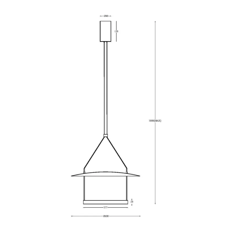 Подвесной светильник Атмосфера / Ambience 3000К 30Вт Maytoni MOD280PL-L30B3K 9