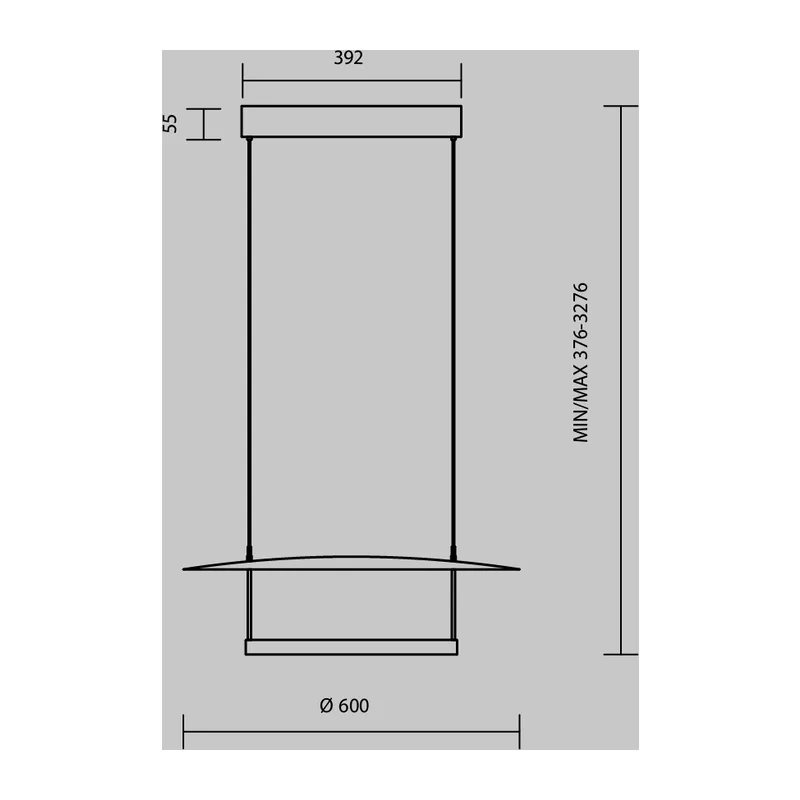 Подвесной светильник Атмосфера / Ambience 3000К 30Вт Maytoni MOD280PL-L30B3K1 6