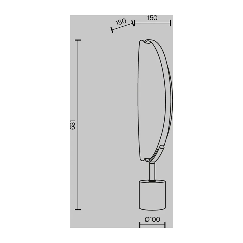 Настольный светильник Бриз / Breeze 3000К 15Вт Maytoni MOD281TL-L15BS3K 10