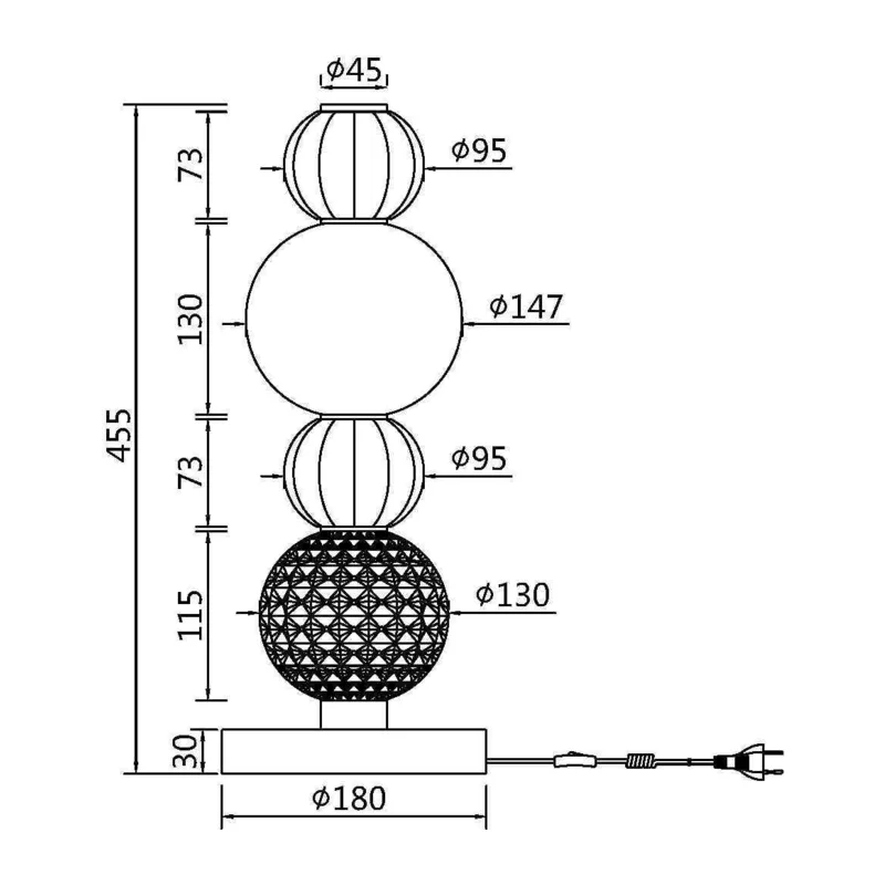 Настольный светильник Воротник / Collar 3000К 18Вт Maytoni MOD301TL-L18G3K1 2