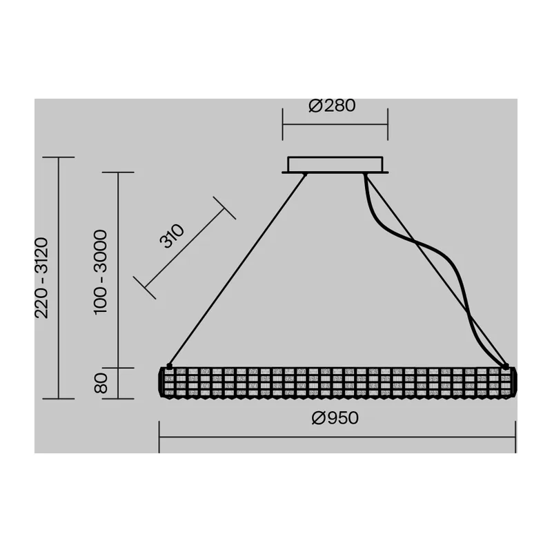 Подвесной светильник Кастелло / Castello 3000К 35Вт Maytoni MOD335PL-L35CH3K 6