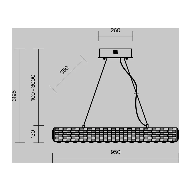 Подвесной светильник Кастелло / Castello 3000К 56Вт Maytoni MOD336PL-L130G3K 4