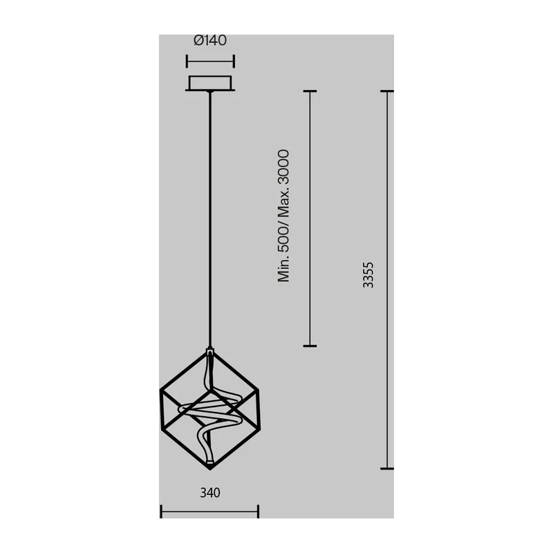 Подвесной светильник Мембрана / Membrane 3000К 11Вт Maytoni MOD345PL-L11BS3K 5