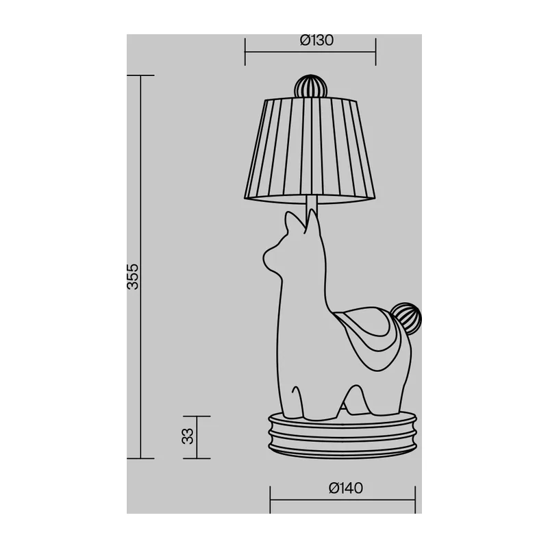 Настольный светильник Сеньор Альпака / Senor Alpaca 3000К 7Вт Maytoni MOD377TL-L5W3K 2