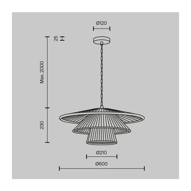 Подвесной светильник Коста / Costa E27х1 Maytoni MOD394PL-01BS1 2