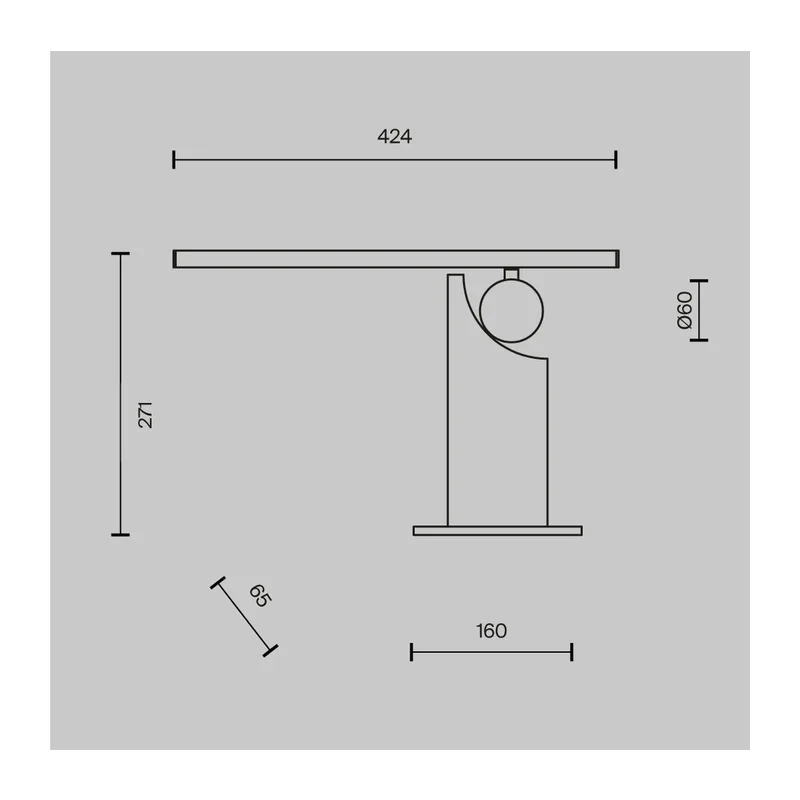 Настольный светильник Монументо / Monumento 3000К 9Вт Maytoni MOD467TL-L9B3K 2
