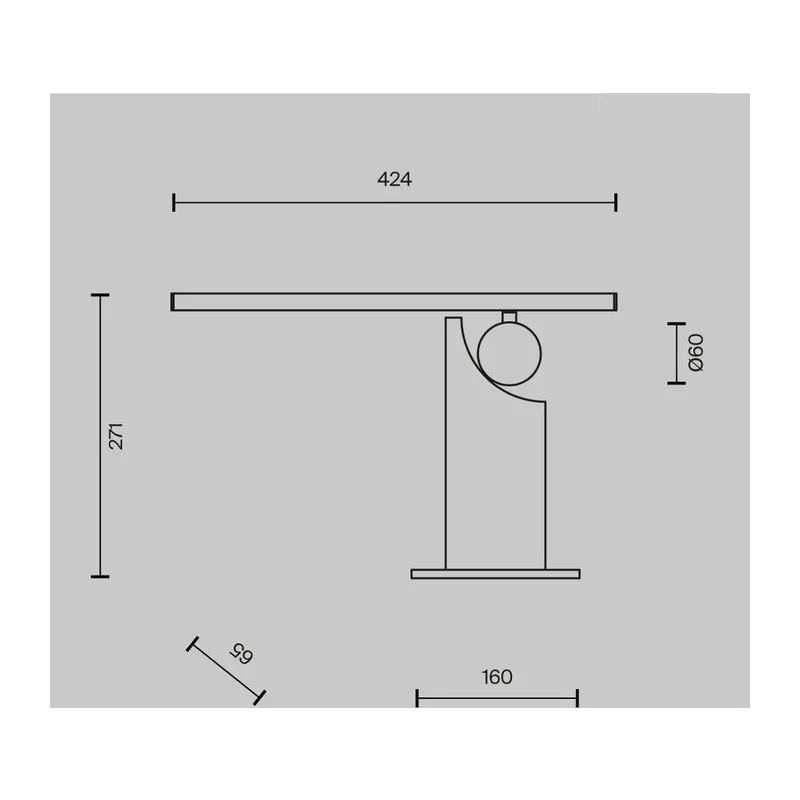 Настольный светильник Монументо / Monumento 3000К 9Вт Maytoni MOD467TL-L9BS3K 3