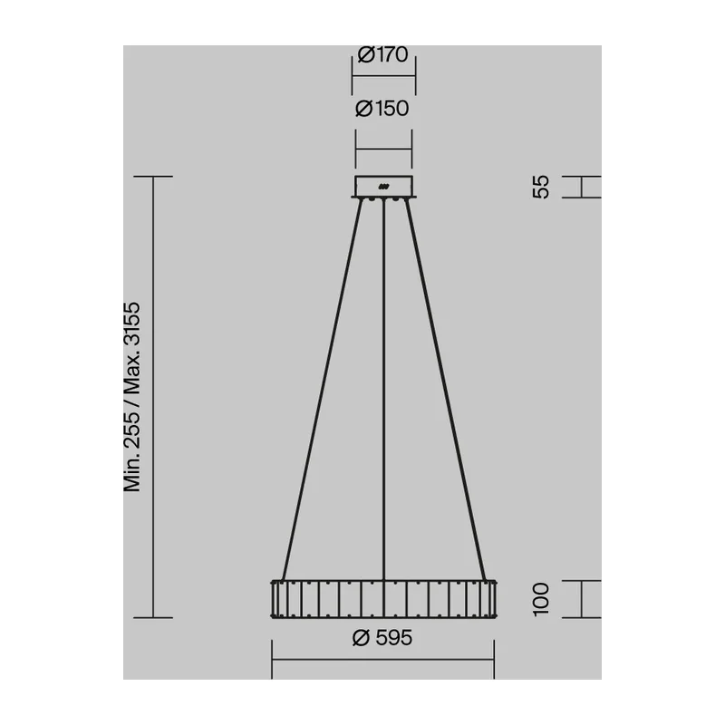 Подвесной светильник Роскошь / Majesty 3000К 30Вт Maytoni MOD517PL-L30BS3K 7