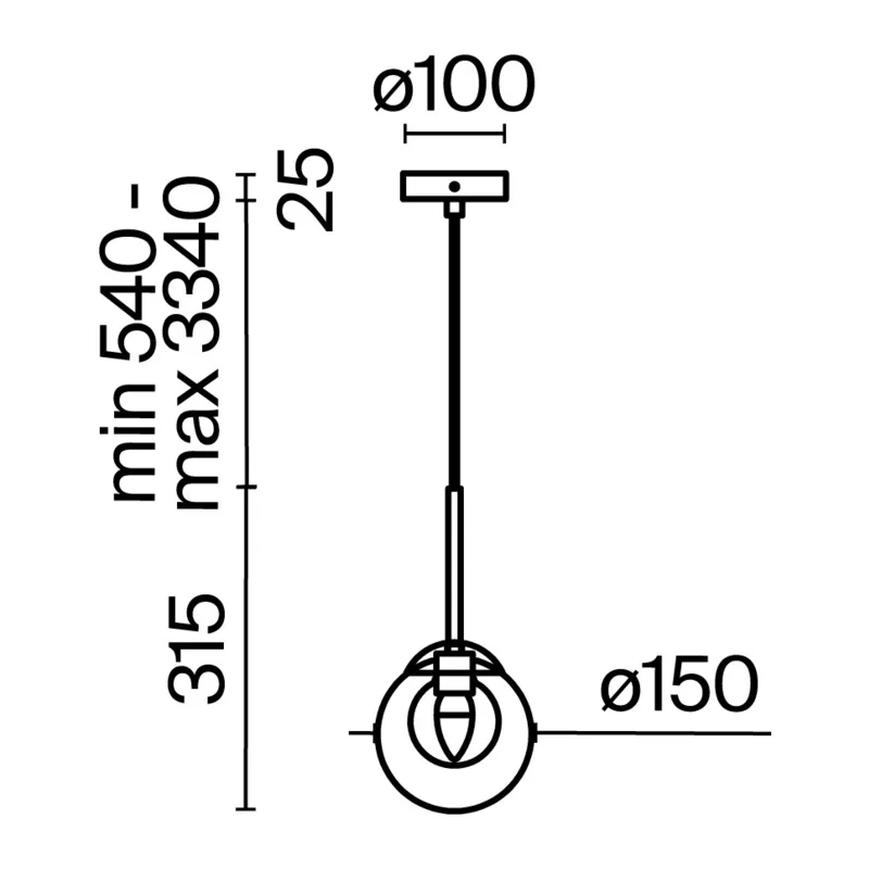 Подвесной светильник Базовая форма / Basic form G9х1 Maytoni MOD521PL-01G1 13