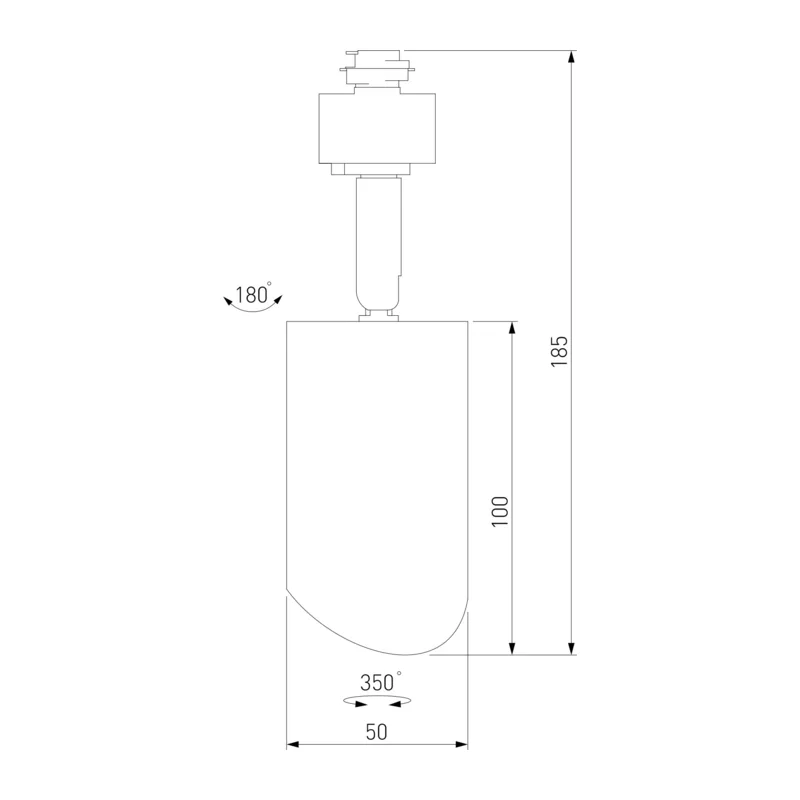 Трековый светильник для однофазного шинопровода Splay GU10 Белый MRL 1006 Elektrostandard 5