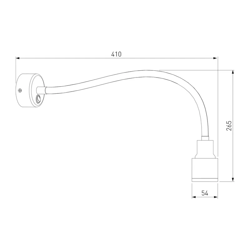 Светодиодный светильник с гибким основанием Molly LED белый Molly LED белый (MRL LED 1015) Elektrostandard 4