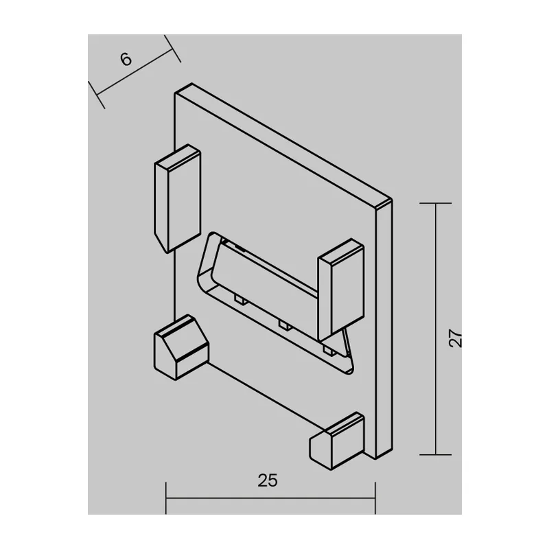 Комплект заглушек для алюминиевого профиля Exility IP 5 шт. Maytoni O-TR002-EC 5