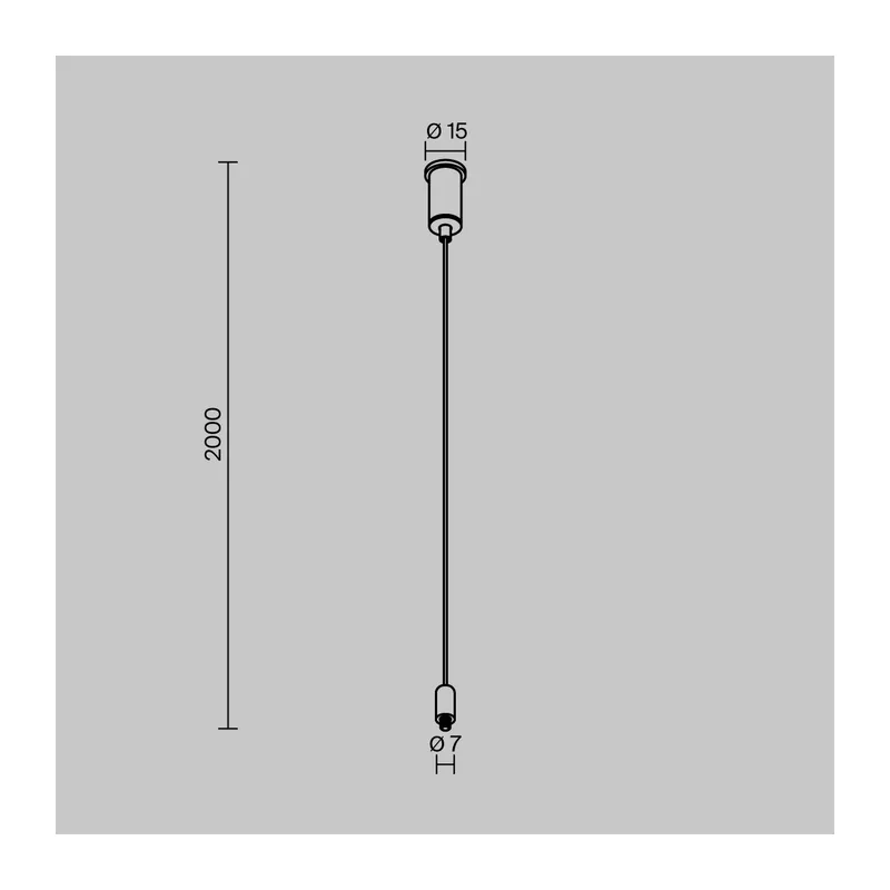 Подвес для системы Exility IP Maytoni O-TR002-PB-H2M 6