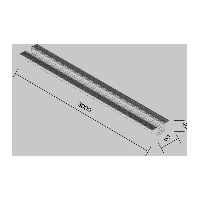Профиль 3м Exility IP встраиваемый черный Maytoni O-TR002BF-P-B3M 6