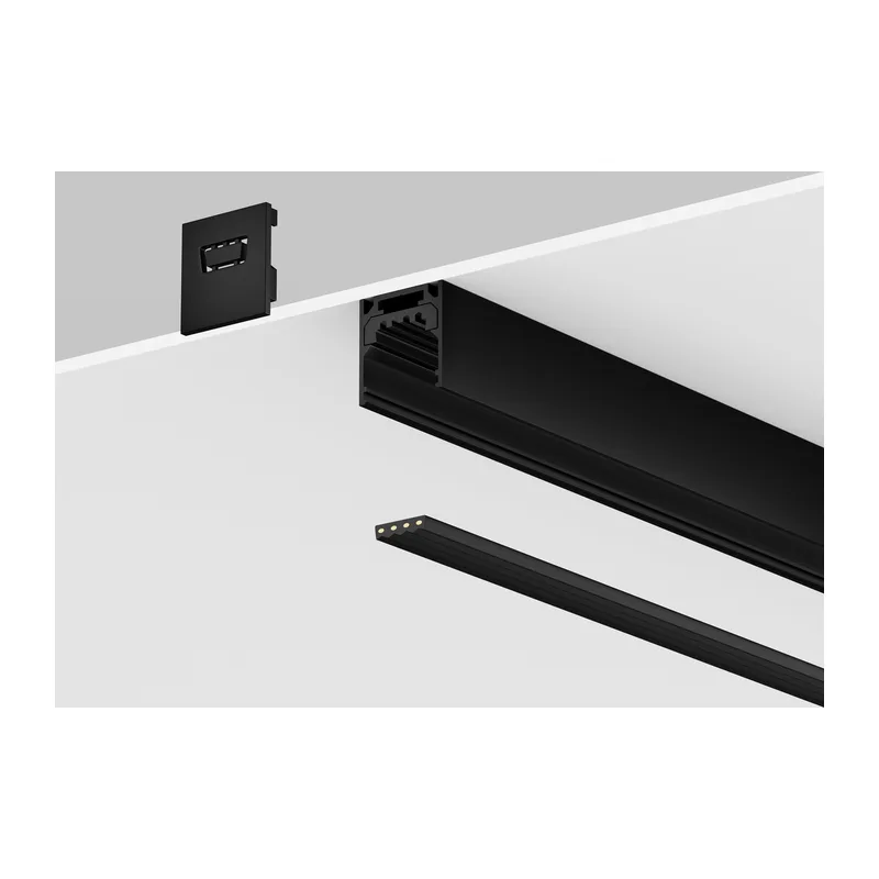 Профиль 2м Exility IP накладной черный Maytoni O-TR002OH-P-B2M 3