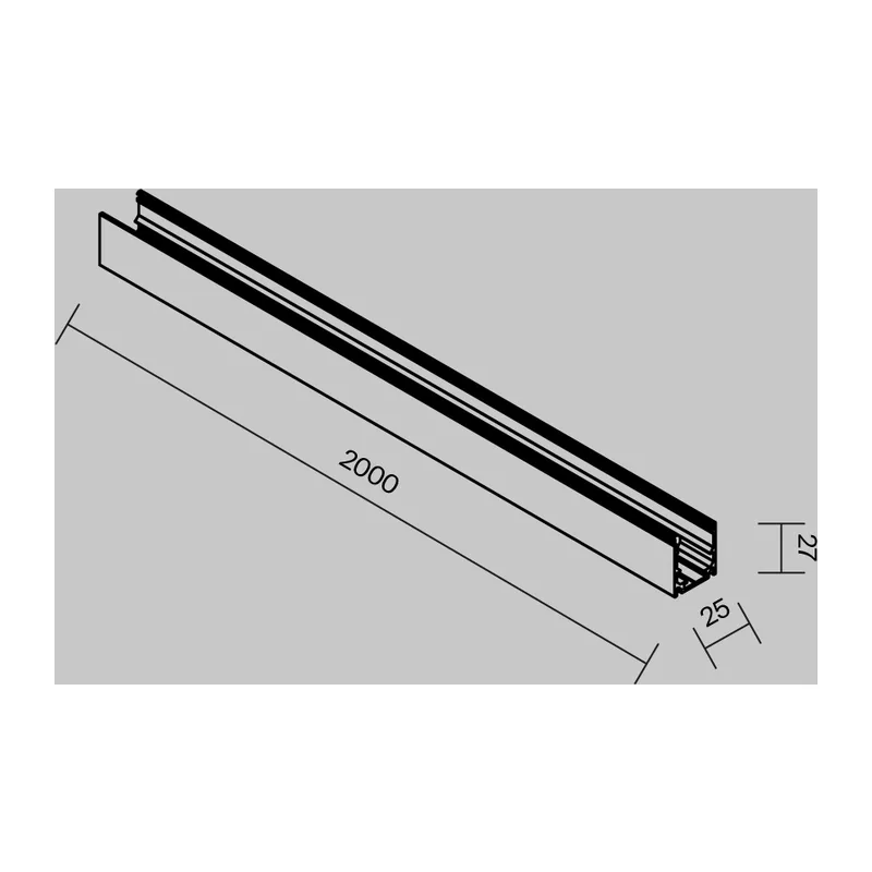Профиль 2м Exility IP накладной черный Maytoni O-TR002OH-P-B2M 6