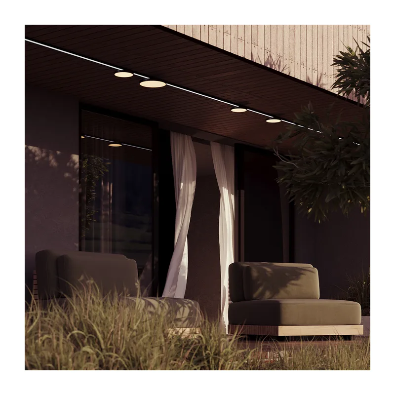 Уличный трековый светильник Зон / Zon IP Elasity IP 3000К 18Вт 110° Черный Maytoni O-TR01-1-F-18WB3K 8