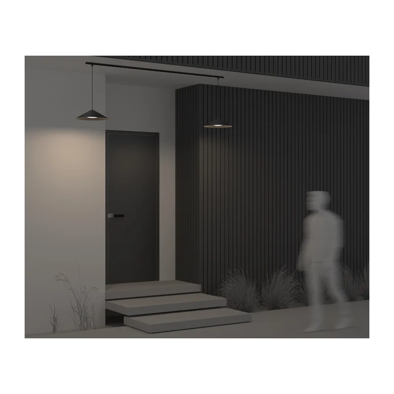 Уличный трековый светильник Кампана / Campana Elasity IP 3000К 12Вт 120° черный Maytoni O-TR01-1-P-12WB3K 4