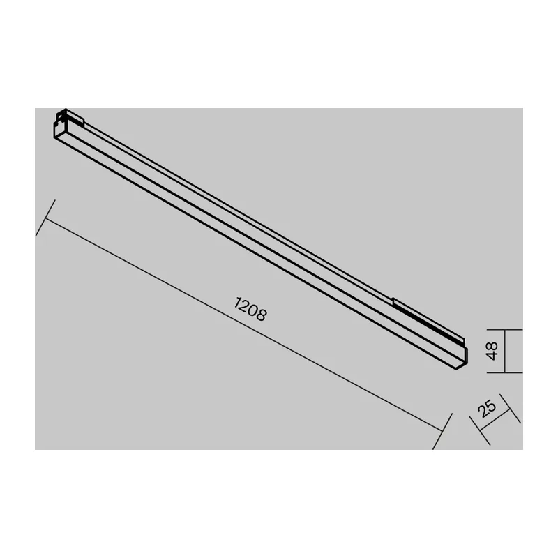 Уличный трековый светильник Базис / Basis Exility IP 3000К 30Вт 120° черный Maytoni O-TR02-1-S-30WB3K 9