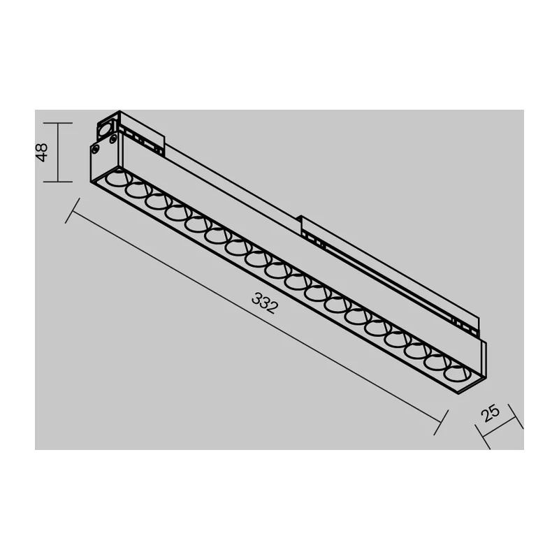 Уличный трековый светильник Точки / Points Exility IP 3000К 18Вт 36° черный Maytoni O-TR02-2-S-18WB3K 9