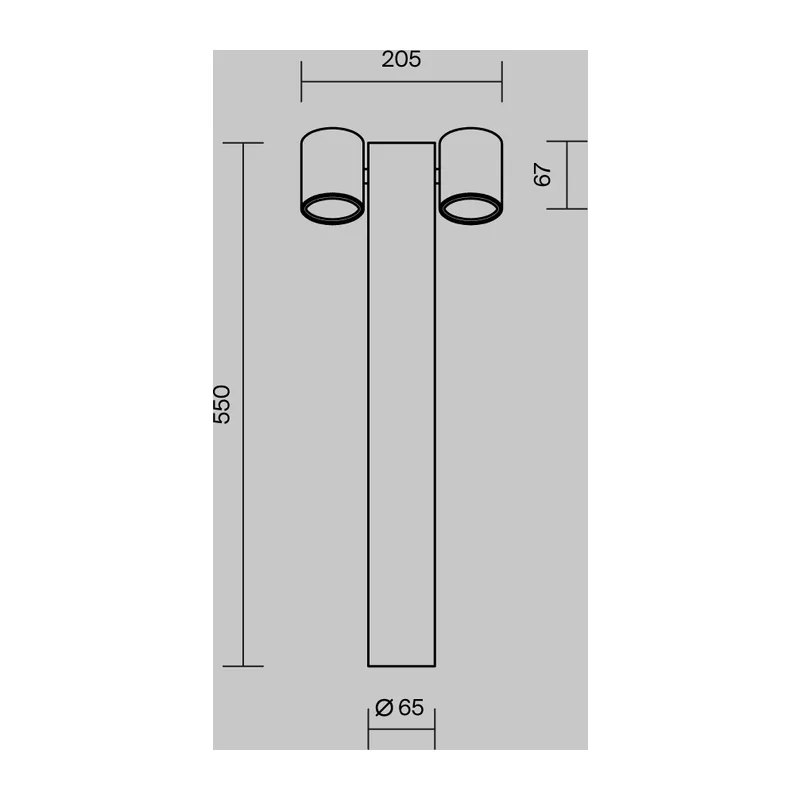 Ландшафтный светильник Уолл Стрит / Wall Street GU10х2 50Вт IP 54 Maytoni O010FL-02B 8