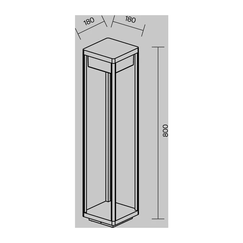 Ландшафтный светильник Бейкер Стрит / Baker Street 3000К 10Вт IP 65 Maytoni O021FL-L10B3K 10