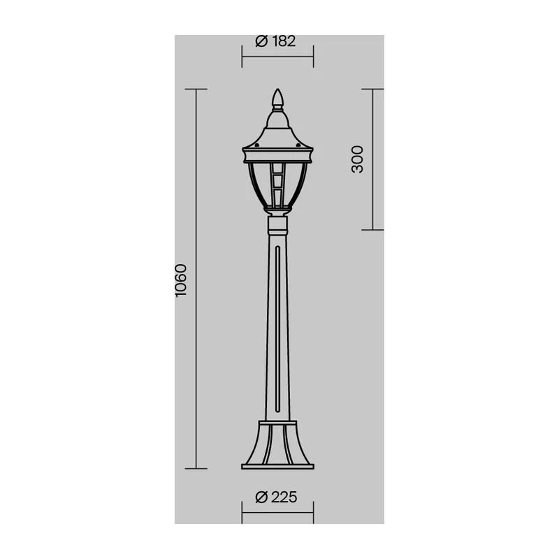 Ландшафтный светильник Риволи / Rivoli E27х1 60Вт IP 44 Maytoni O026FL-01B 2