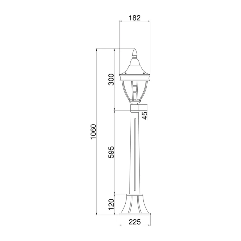 Ландшафтный светильник Риволи / Rivoli E27х1 60Вт IP 44 Maytoni O026FL-01B 8