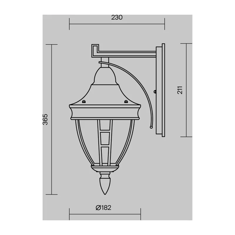 Настенный светильник (бра) Риволи / Rivoli E27х1 60Вт IP 44 Maytoni O027WL-01B 2