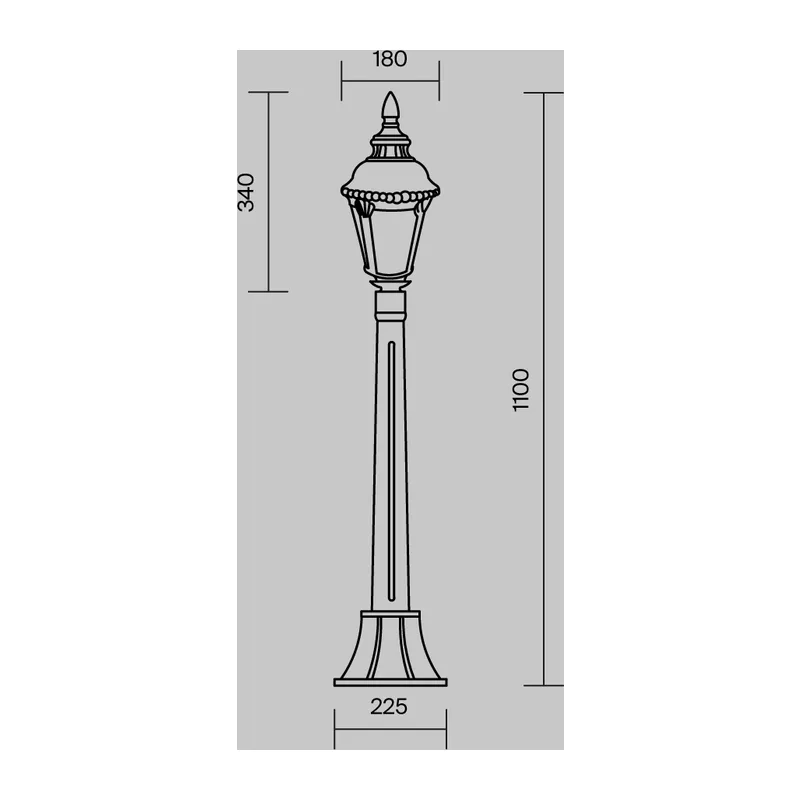 Ландшафтный светильник Гоири / Goiri E27х1 60Вт IP 44 Maytoni O028FL-01BZ 6