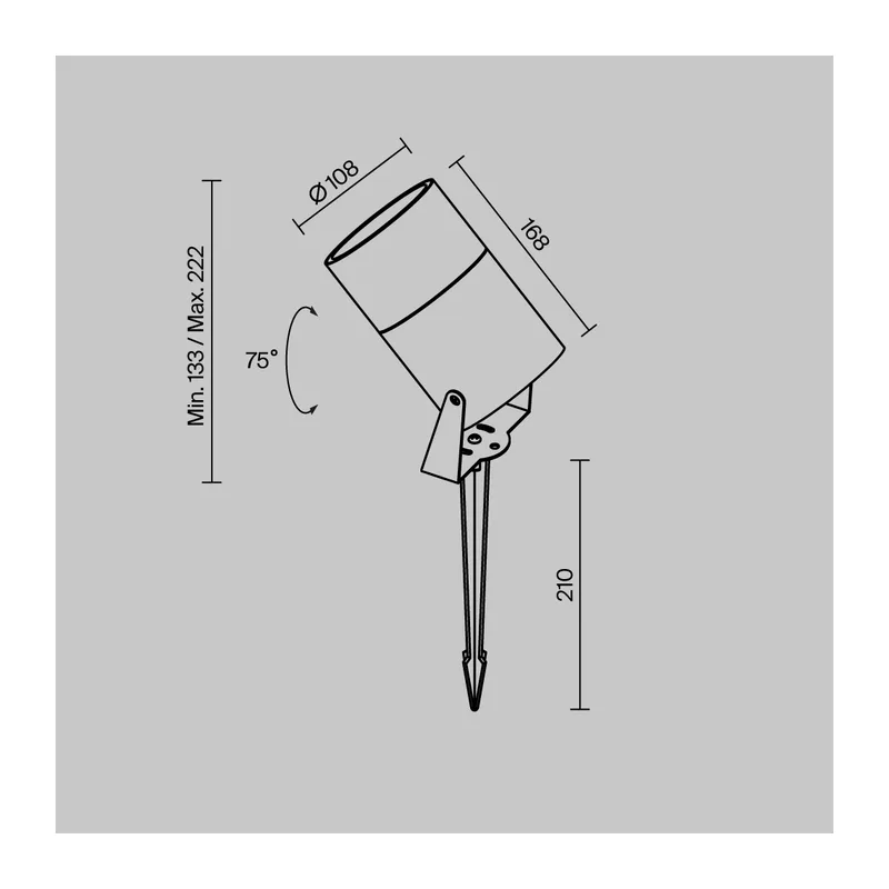 Ландшафтный светильник Outdoor O050FL-L15GR3K1 Maytoni 4