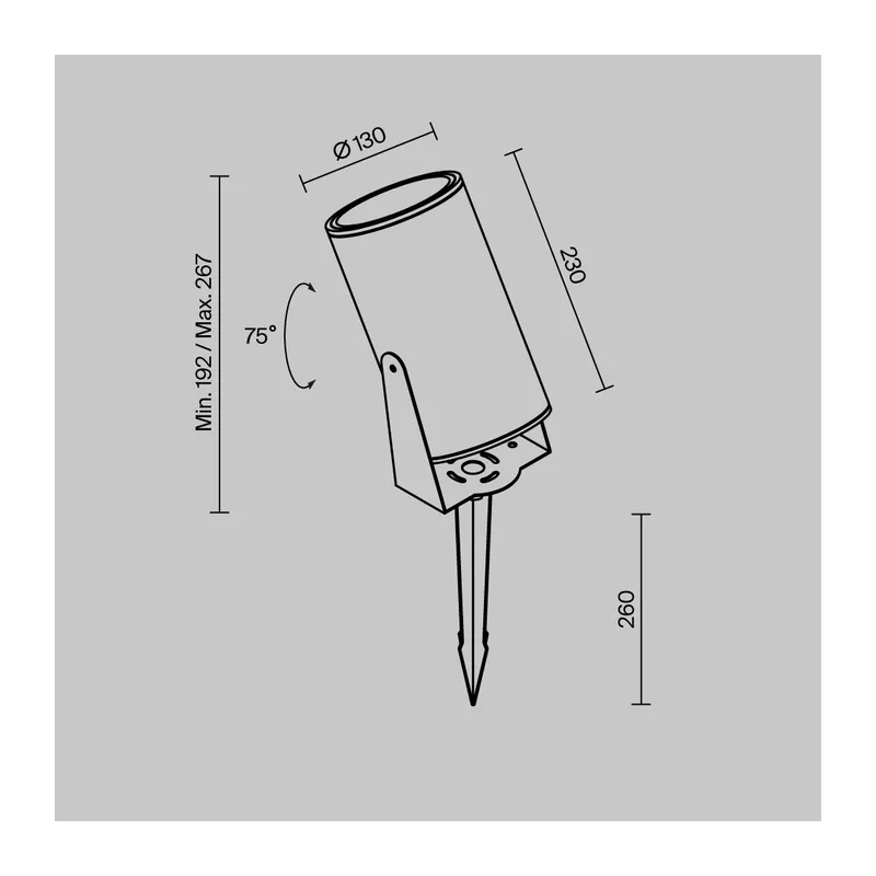 Ландшафтный светильник Outdoor O050FL-L30GR3K Maytoni 4