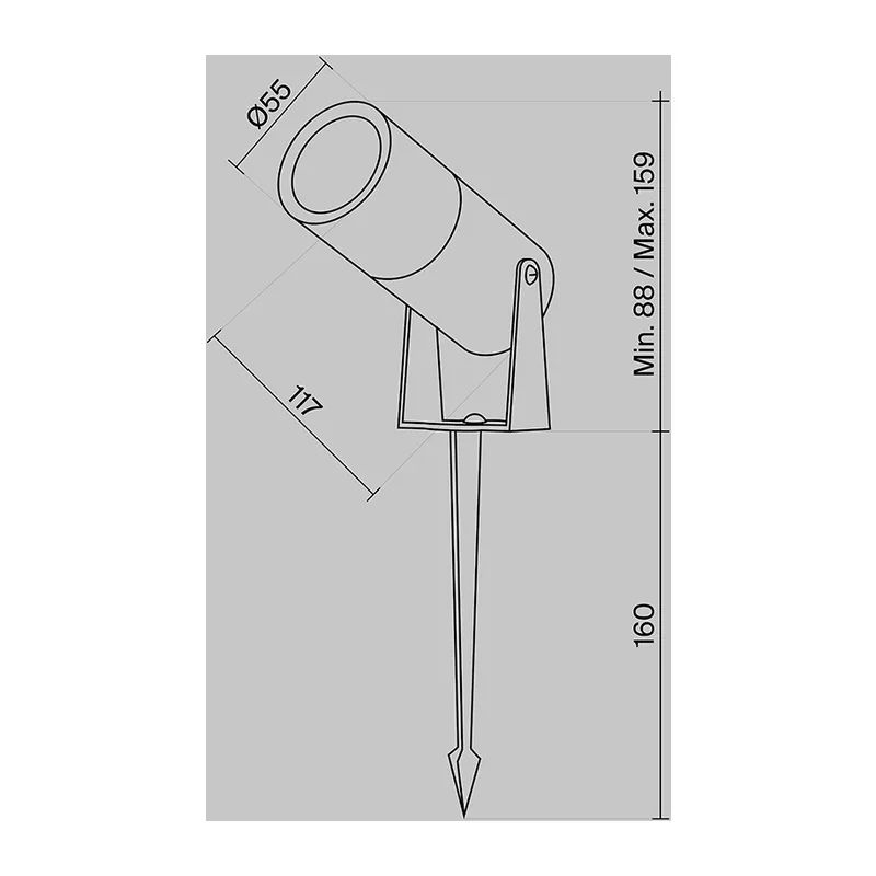 Ландшафтный светильник Bern 3000K 5Вт IP 65 Maytoni O050FL-L5W3K 10