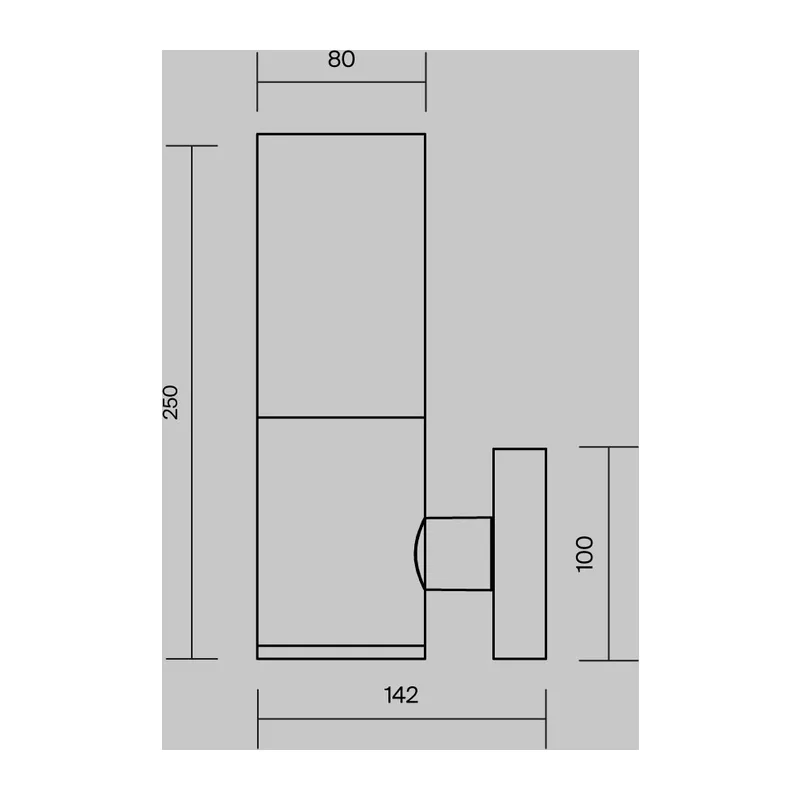 Настенный светильник (бра) Уиллис / Willis E27х1 60Вт IP 54 Maytoni O418WL-01B 8