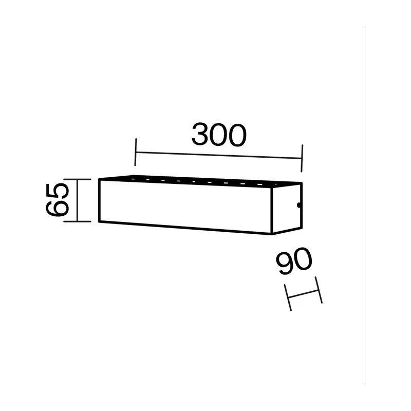 Настенный светильник (бра) Лот / Lot 3000К 10Вт IP 54 10° Maytoni O428WL-L10B3K 6