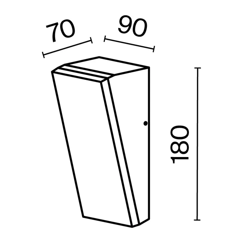 Настенный светильник (бра) Блок / Brick 3000K 10Вт IP 54 Maytoni O436WL-L10GF3K1 4