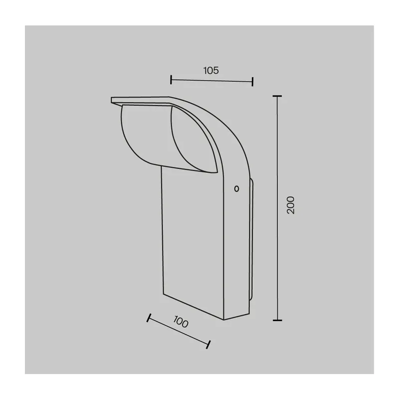 Настенный светильник (бра) Сток / Stock 3000K 7Вт IP 65 Maytoni O446WL-L7GF3K 11