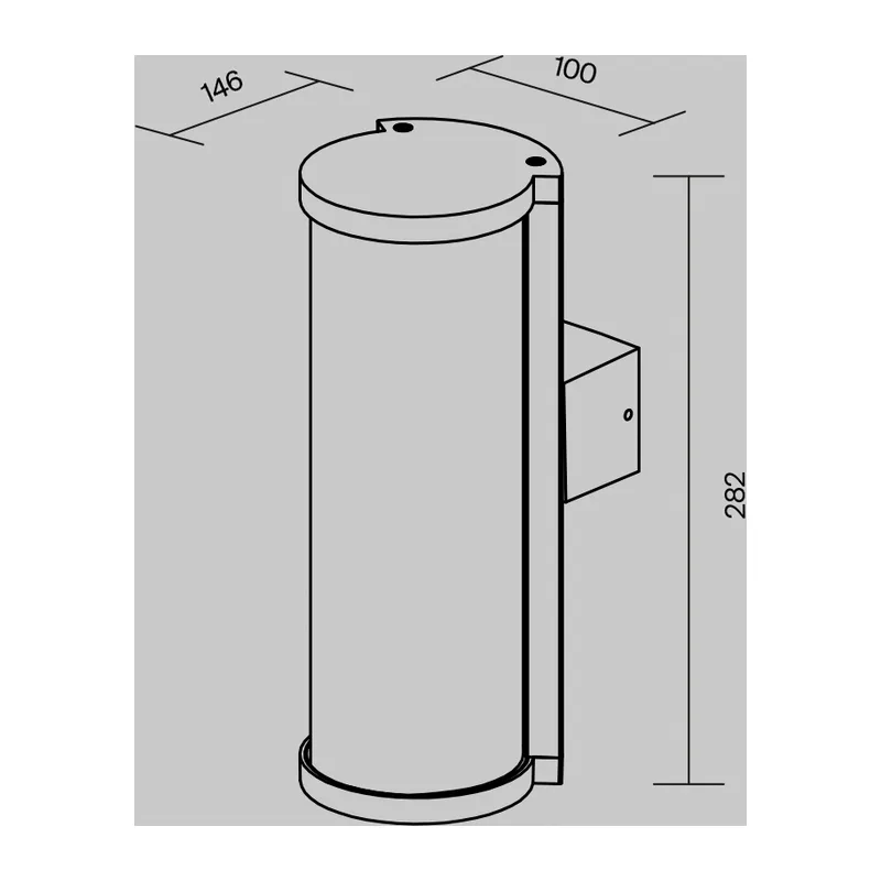 Настенный светильник (бра) Конф / Conf E27x1 15Вт IP 54 Maytoni O451WL-01GF 5