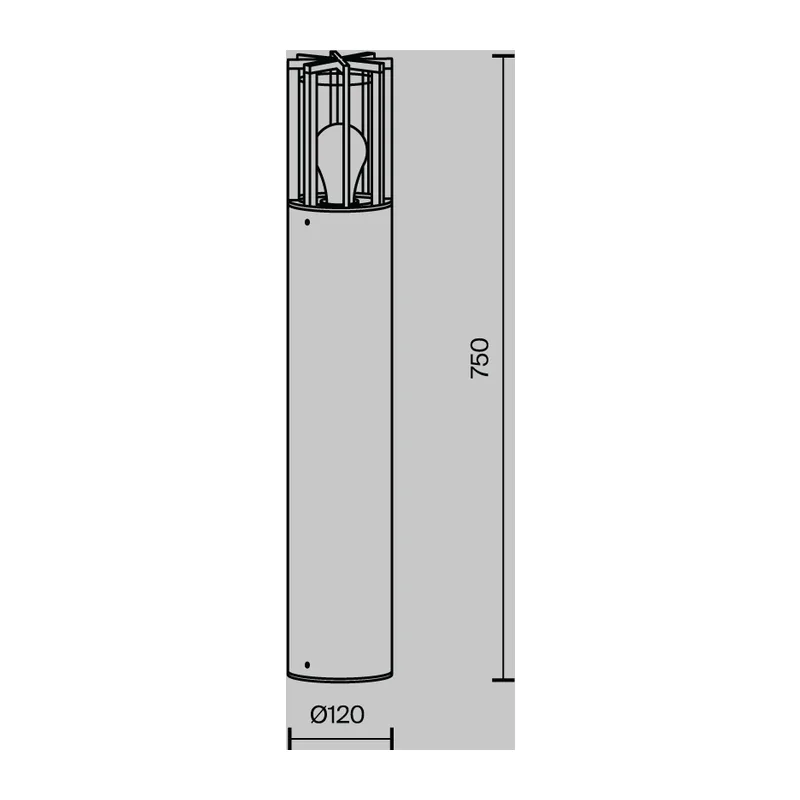 Ландшафтный светильник Баррель / Barrel E27x1 15Вт IP 54 Maytoni O453FL-01GF 13