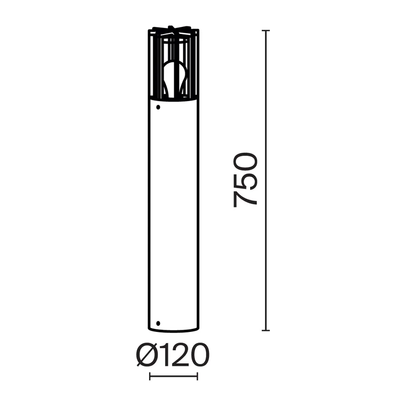 Ландшафтный светильник Баррель / Barrel E27x1 15Вт IP 54 Maytoni O453FL-01GF 4