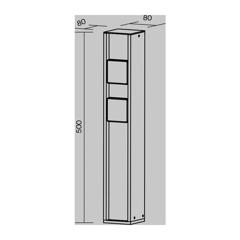 Уличная розетка / Socket 2x2000Вт IP 54 Maytoni O459FL-GF02SC 7