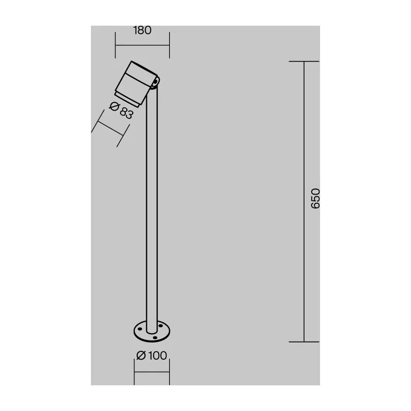 Ландшафтный светильник Спира / Spira 3000К 12Вт IP 65 Maytoni O497FL-L12B3K1 2