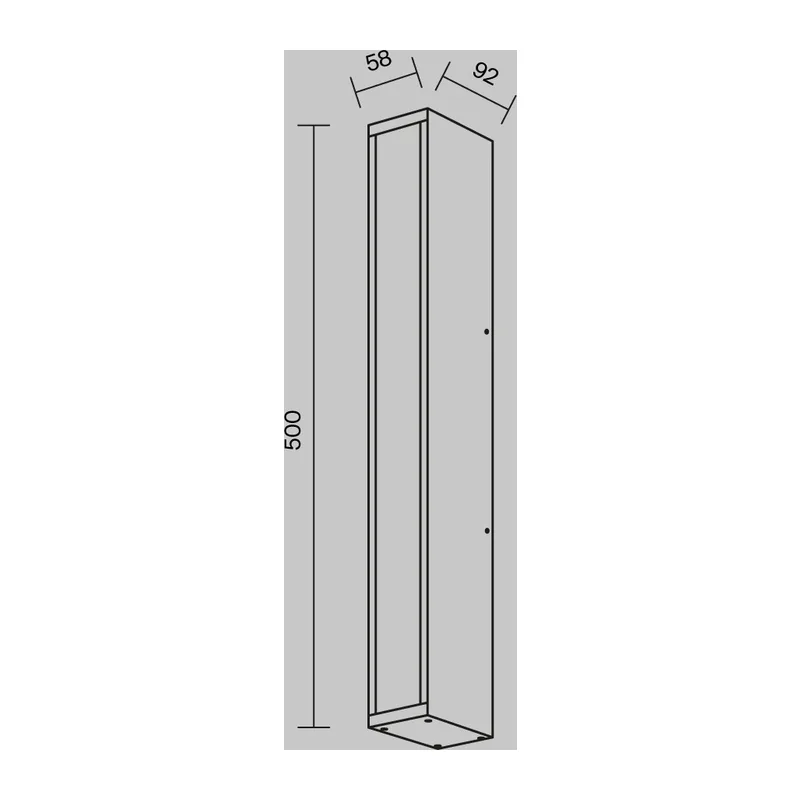 Настенный светильник (бра) Корте / Corte 3000K 20Вт IP 65 Maytoni O571WL-L20B3K 2