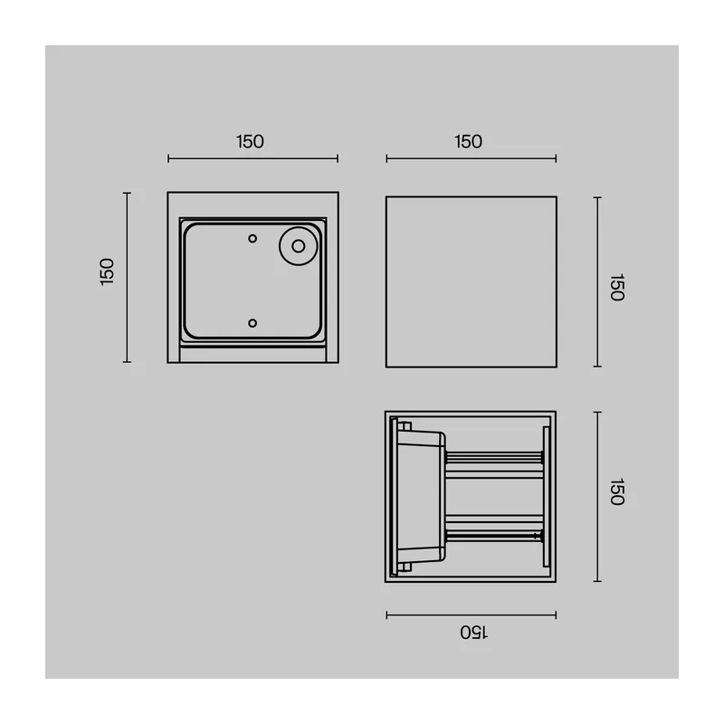 Архитектурная подсветка Фултон / Fulton 3000К 20Вт IP 54 Maytoni O572WL-L20GR3K 3