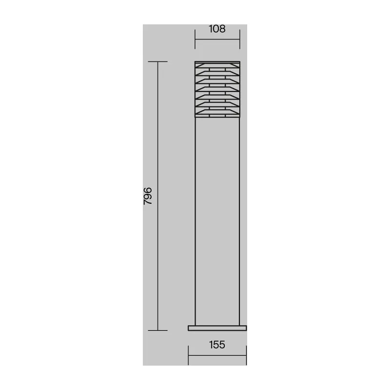Ландшафтный светильник Бронкс / Bronx E27х1 60Вт IP 54 Maytoni O576FL-01B 9
