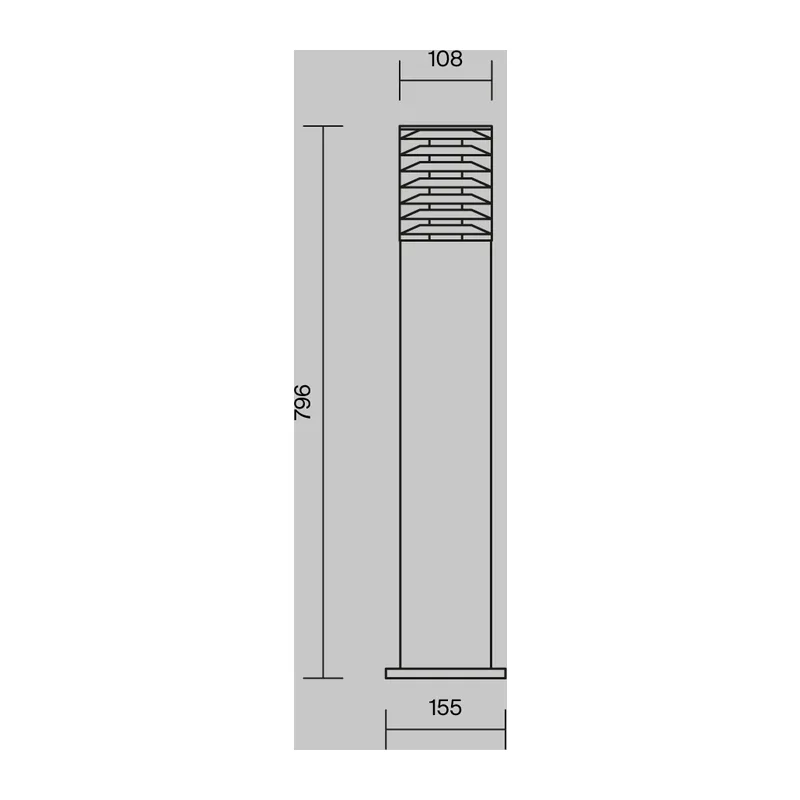 Ландшафтный светильник Бронкс / Bronx E27х1 60Вт IP 54 Maytoni O576FL-01GR1 8